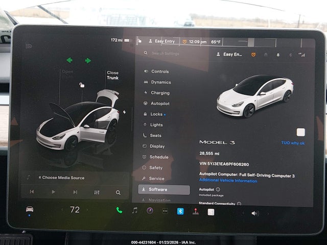 Продаж на аукціоні авто 2023 Tesla Model 3 Rear-wheel Drive, vin: 5YJ3E1EA6PF606260, номер лоту: 44231604