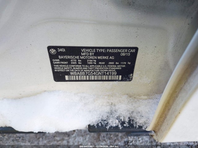 WBA8B7G54GNT14199 BMW 340i Xdrive