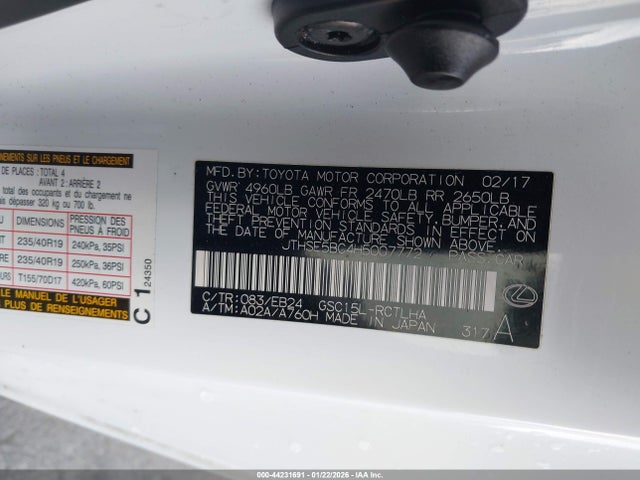 2017 LEXUS RC 350 JTHSE5BC4H5007772 Photo 8