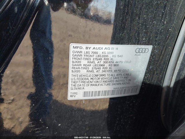 2014 AUDI Q7 WA1LMBFE0ED013972 Photo 8