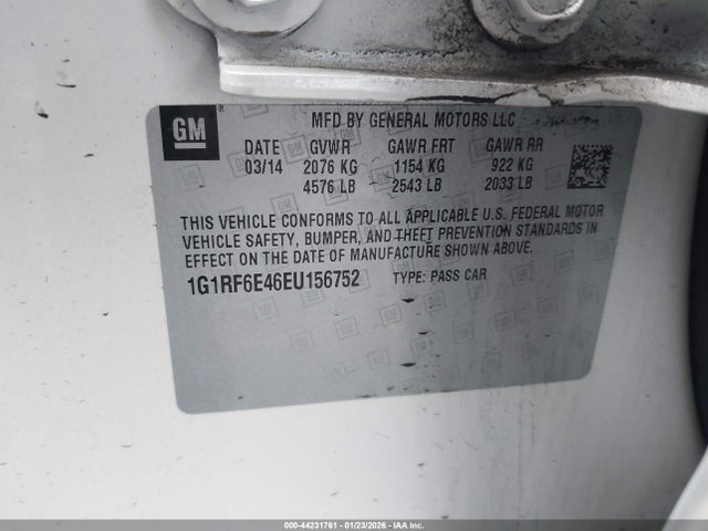 Chevrolet Volt 2014 1G1RF6E46EU156752 Image 9