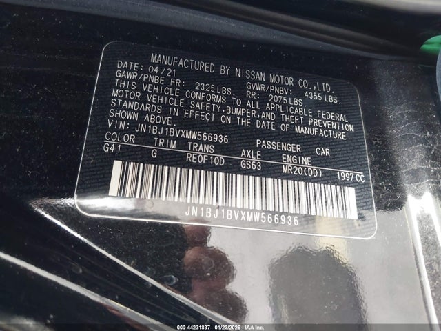 2021 NISSAN ROGUE SPORT JN1BJ1BVXMW566936 Photo 8