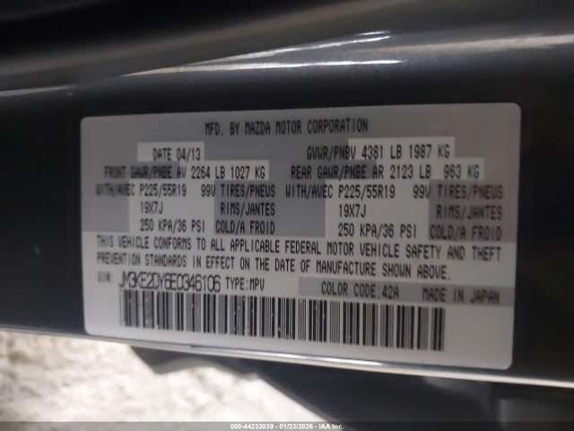 JM3KE2DY6E0346106 Mazda Cx-5 Grand Touring