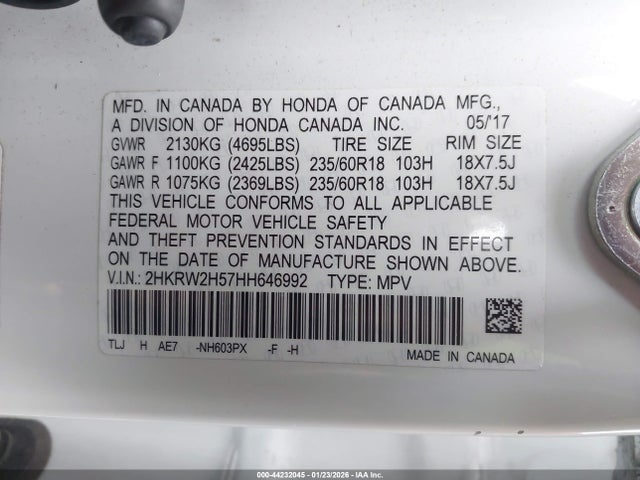 2HKRW2H57HH646992 Honda CR-V EX
