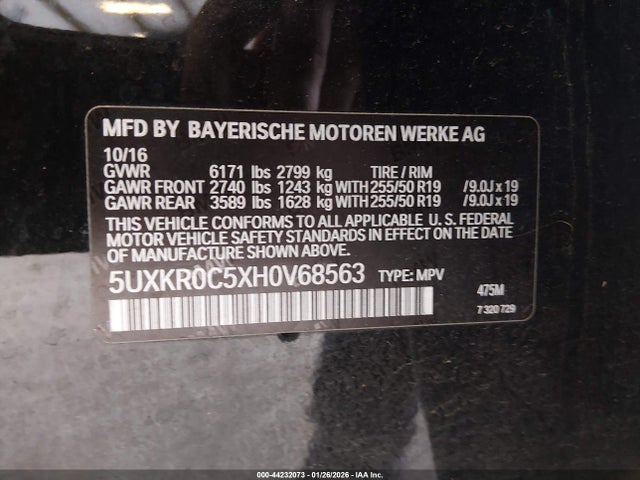 5UXKR0C5XH0V68563 BMW X5 Xdrive35i