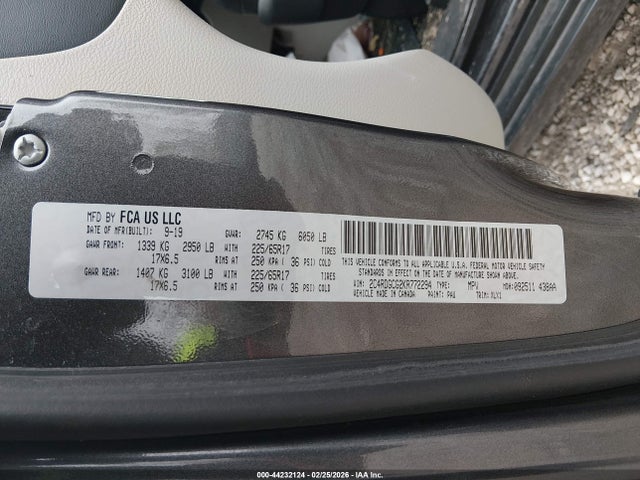 2019 DODGE GRAND CARAVAN 2C4RDGCG2KR772294 Photo 8