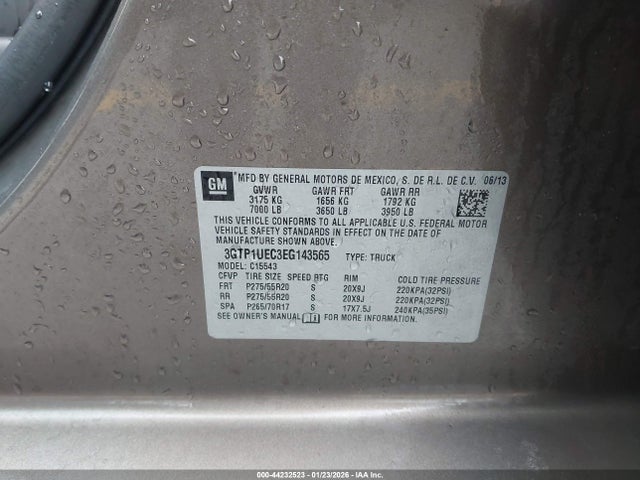 3GTP1UEC3EG143565 GMC Sierra 1500 Sle