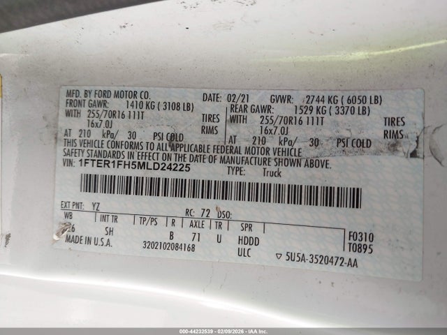 2021 FORD RANGER 1FTER1FH5MLD24225 Photo 8