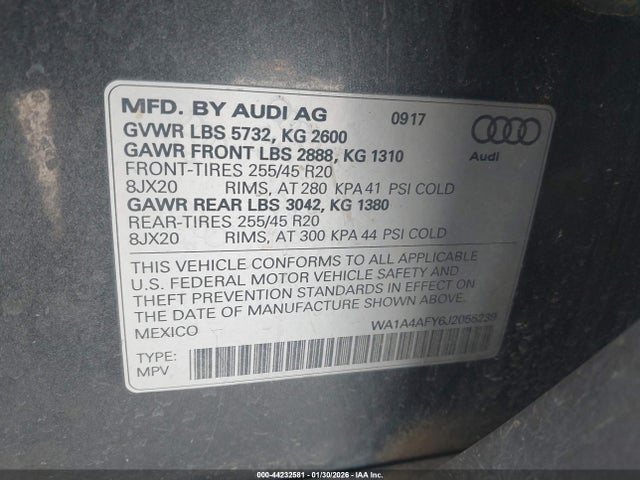 2018 AUDI SQ5 WA1A4AFY6J2055239 Photo 8