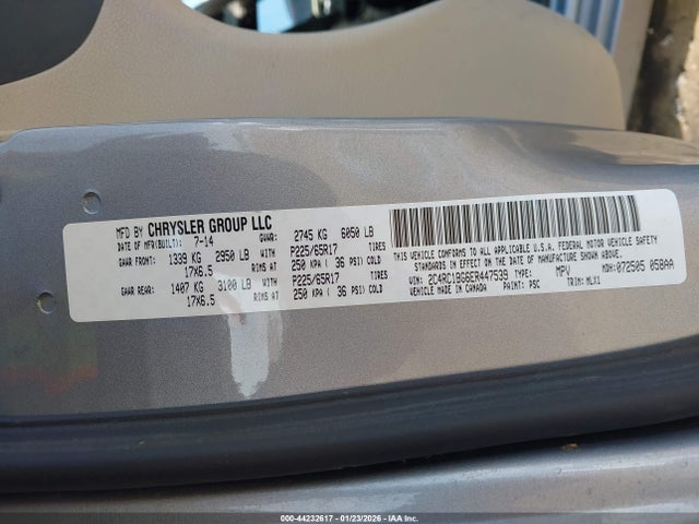 2014 CHRYSLER TOWN & COUNTRY 2C4RC1BG6ER447539 Photo 8