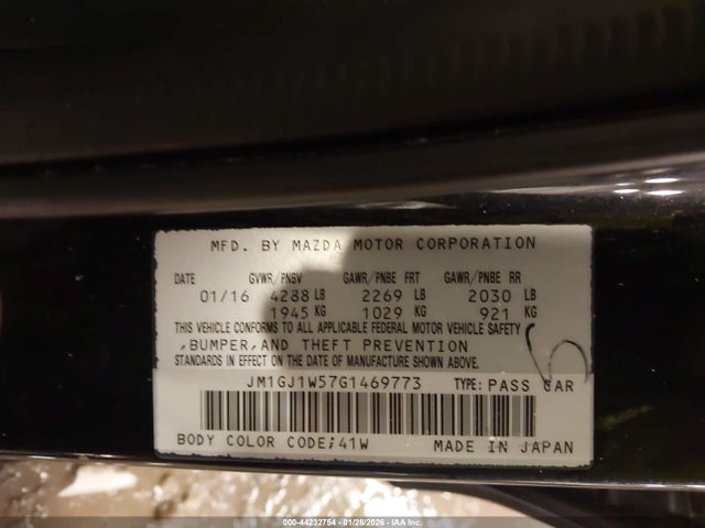 2016 MAZDA MAZDA6 JM1GJ1W57G1469773 Photo 8