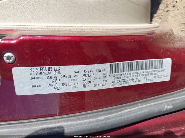2C4RDGCG5HR604464 Dodge Grand Caravan Sxt