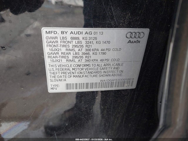 2013 AUDI Q7 WA1DGAFE2DD010639 Photo 8
