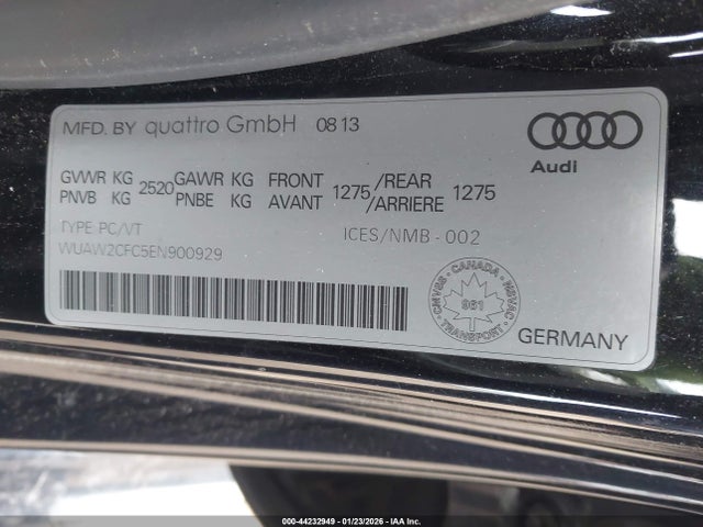 2014 AUDI RS 7 WUAW2CFC5EN900929 Photo 8