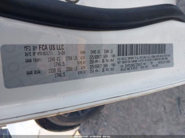 3C4PDCAB9LT226419 Dodge Journey Se Value