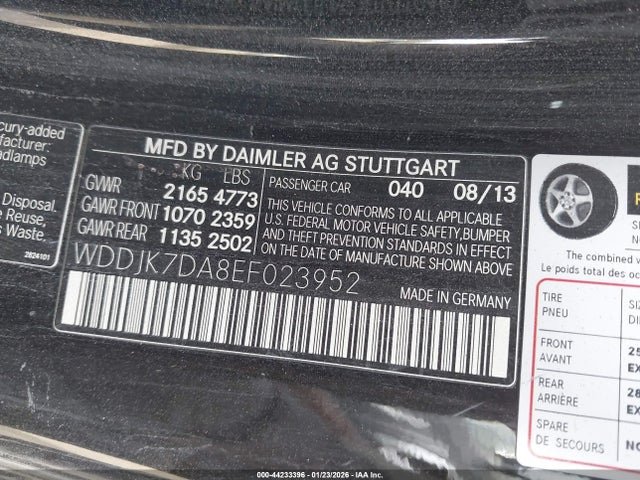 2014 MERCEDES-BENZ SL 550 WDDJK7DA8EF023952 Photo 8