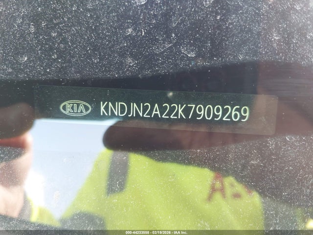 44233558 :رقم المزاد ، KNDJN2A22K7909269 vin ، 2019 Kia Soul ! مزاد بيع