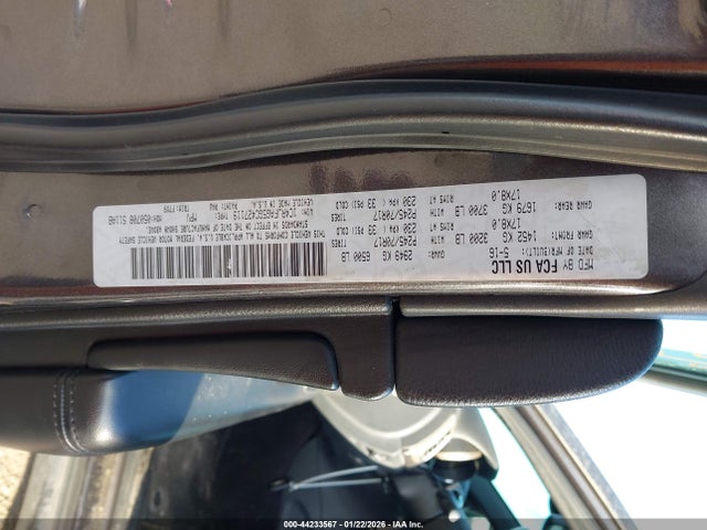 2016 JEEP GRAND CHEROKEE 1C4RJFAG5GC427119 Photo 8