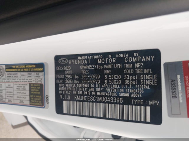 Genesis Gv80 3.5t Awd Advanced 2021 KMUHCESC1MU043398 Image 9