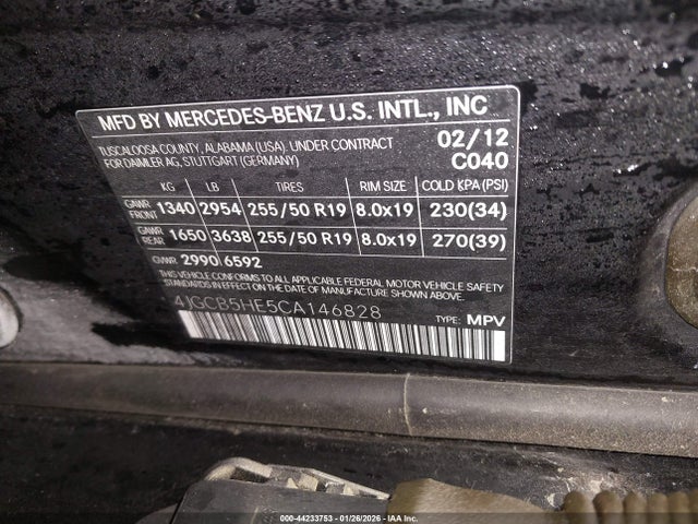 2012 MERCEDES-BENZ R 350 4JGCB5HE5CA146828 Photo 8