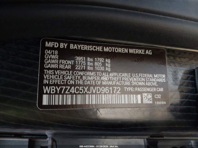 2018 BMW I3 WBY7Z4C5XJVD96172 Photo 8