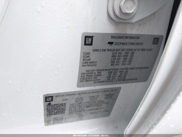 2021 CHEVROLET SILVERADO 1500 3GCPWCET7MG180757 Photo 8