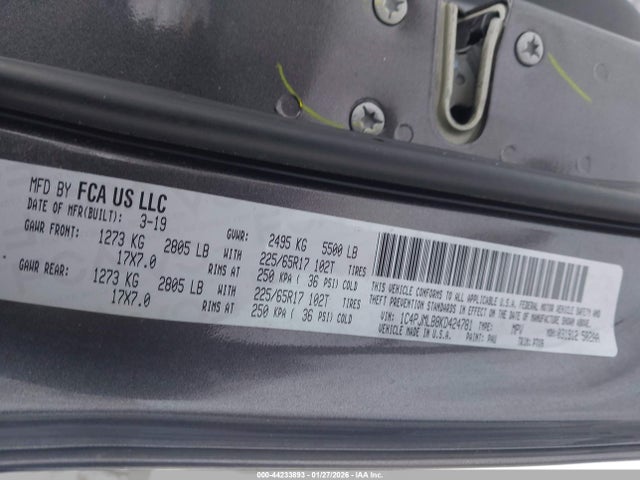 2019 JEEP CHEROKEE 1C4PJMLB8KD424781 Photo 8