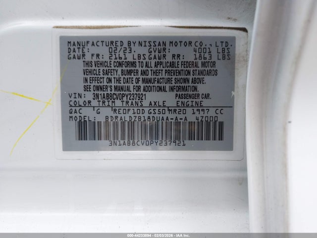 2023 NISSAN SENTRA 3N1AB8CV0PY237921 Photo 8