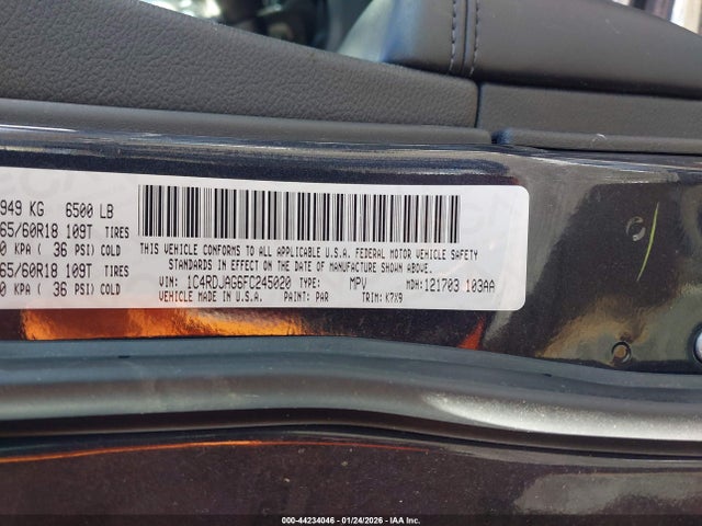 2015 DODGE DURANGO 1C4RDJAG6FC245020 Photo 8