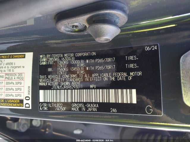 JTENU5JR6R6293011 Toyota 4runner