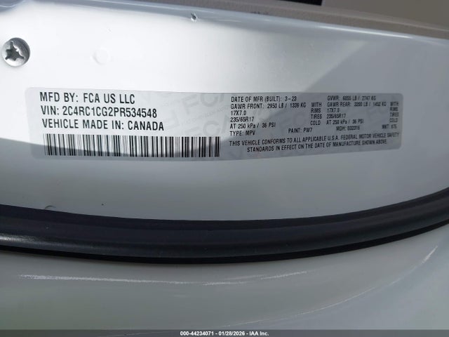 2023 CHRYSLER VOYAGER 2C4RC1CG2PR534548 Photo 8