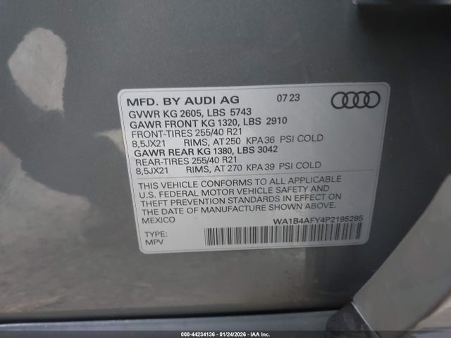 2023 AUDI SQ5 WA1B4AFY4P2195285 Photo 8