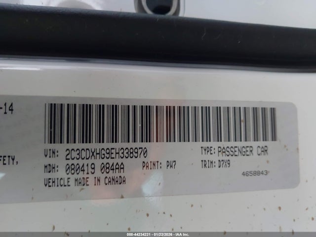 2C3CDXHG9EH338970 Dodge Charger Sxt