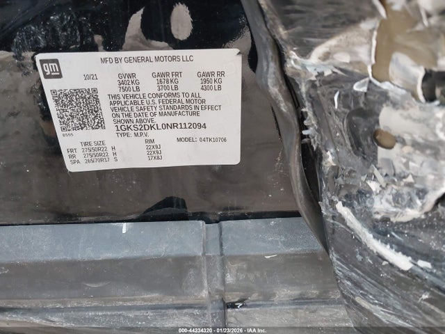 1GKS2DKL0NR112094 GMC YUKON DENALI