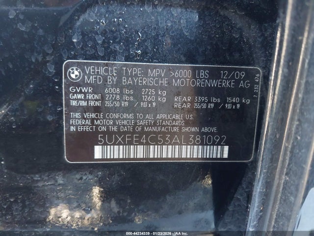 2010 BMW X5 5UXFE4C53AL381092 Photo 8