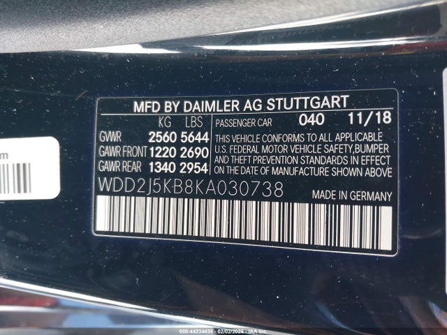 2019 MERCEDES-BENZ CLS 450 WDD2J5KB8KA030738 Photo 8