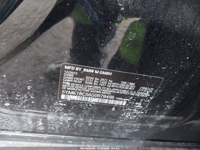 2016 BMW X5 M 5YMKT6C56G0R78496 Photo 8