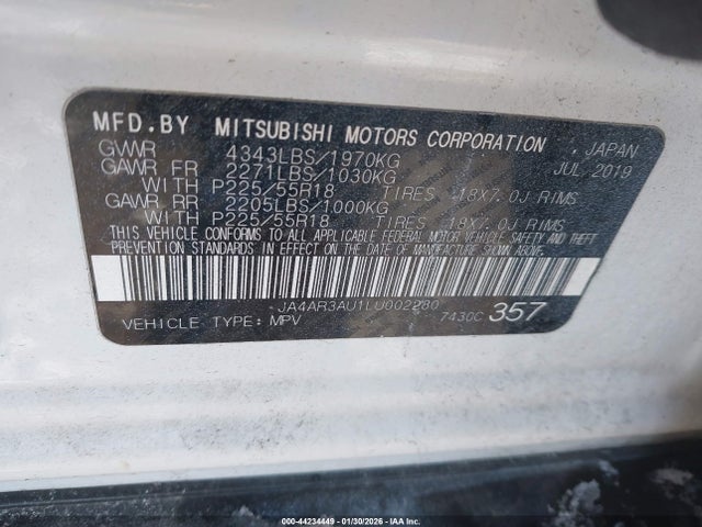 2020 MITSUBISHI OUTLANDER SPORT JA4AR3AU1LU002280 Photo 8