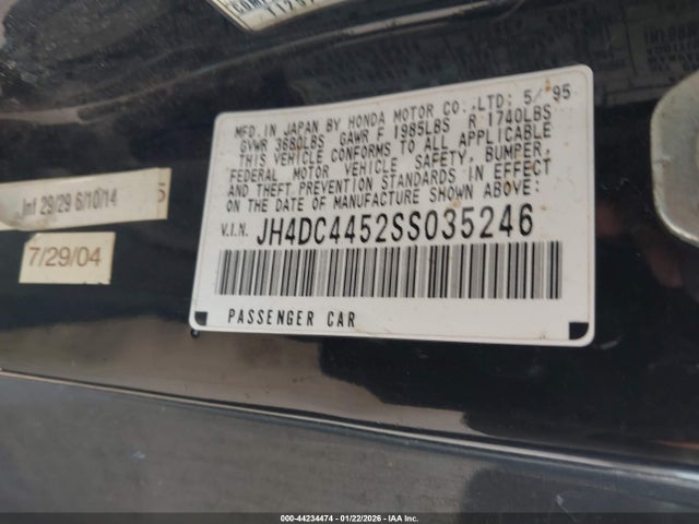 1995 ACURA INTEGRA JH4DC4452SS035246 Photo 8