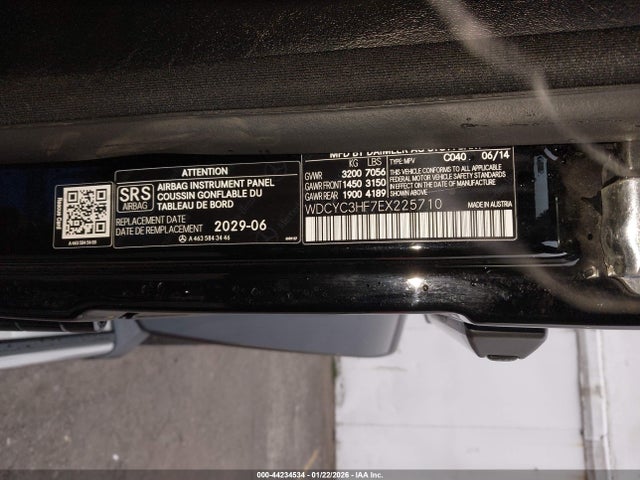 2014 MERCEDES-BENZ G 550 WDCYC3HF7EX225710 Photo 8