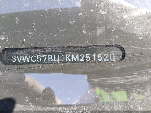 Продажа на аукционе авто 2019 Volkswagen Jetta 1.4t R-line/1.4t S/1.4t Se, vin: 3VWC57BU1KM251520, номер лота: 44234609