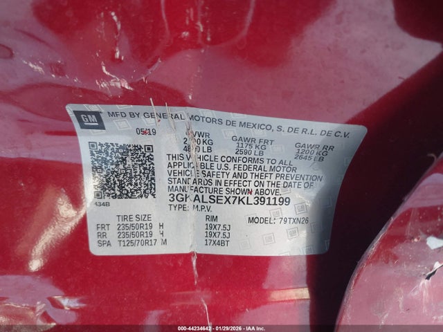 3GKALSEX7KL391199 GMC Terrain Denali