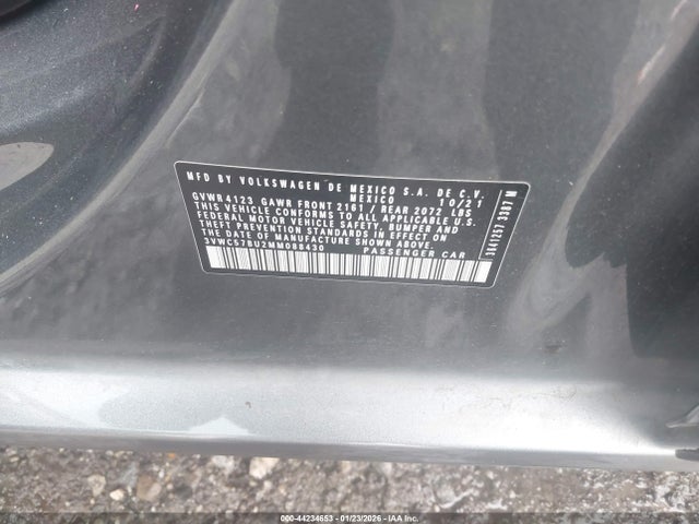 3VWC57BU2MM088430 Volkswagen Jetta 1.4t R-line/1.4t S/1.4t Se