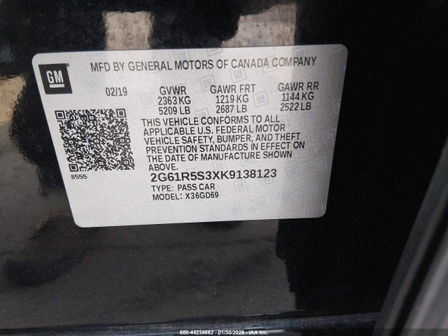 Aukcja sprzedaży 2019 Cadillac Xts Premium Luxury, vin: 2G61R5S3XK9138123, numer aukcji: 44234662
