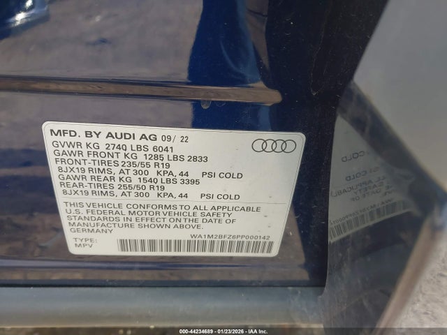 2023 AUDI Q4 E-TRON WA1M2BFZ6PP000142 Photo 8