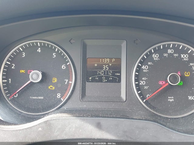 2012 Volkswagen Jetta 2.5l Se მანქანა იყიდება აუქციონზე, vin: 3VWDP7AJ7CM067688, აუქციონის ნომერი: 44234774