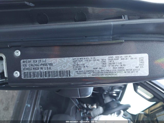 1C4HJXAG1PW667980 Jeep Wrangler 2-door Sport S 4x4