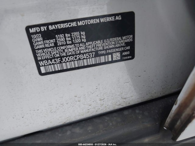 WBA43FJ00RCP84537 BMW 530I