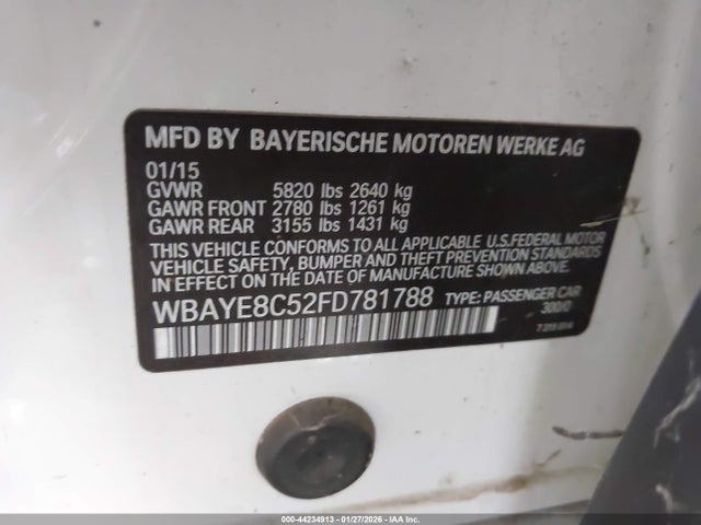 2015 BMW 750LI WBAYE8C52FD781788 Photo 8