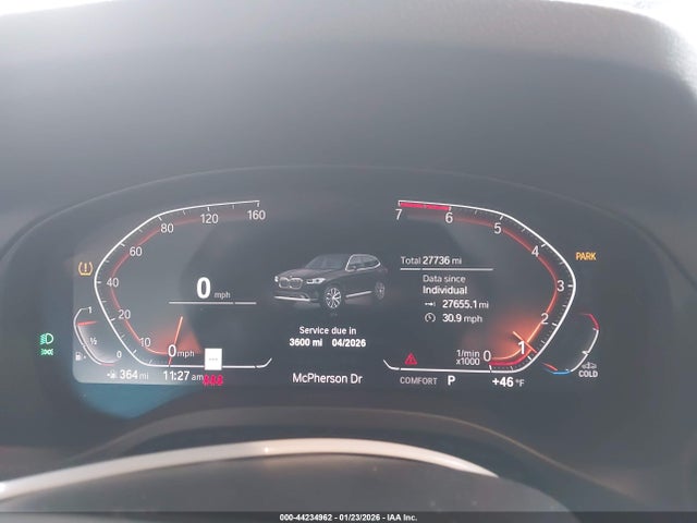 44234962 :رقم المزاد ، 5UX43DP01R9X37799 vin ، 2024 Bmw X3 Sdrive30i مزاد بيع